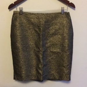 Forever 21 Pencil Skirt Metallic